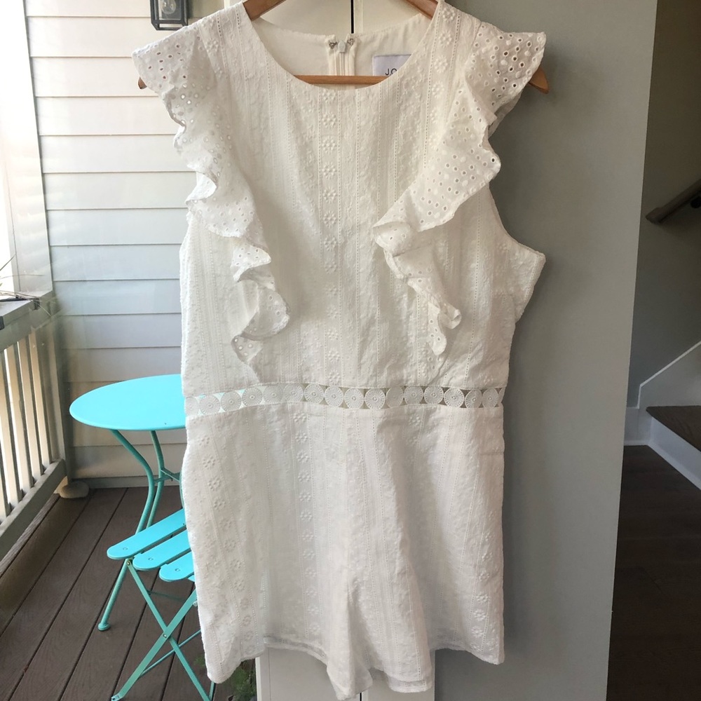 J.O.A white eyelet romper